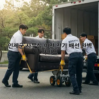 인제군 사무실 이전? 전기 배선 완벽 가이드!