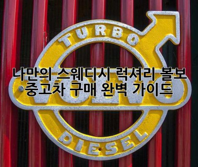 나만의 스웨디시 럭셔리, 볼보 중고차 구매 완벽 가이드!