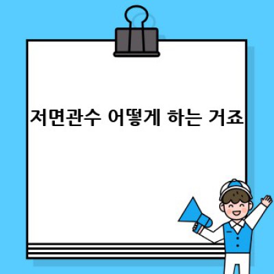 저면관수? 식물 키우기, 이제 쉽게 해봐요!
