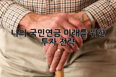 나의 국민연금, 미래를 위한 투자 전략