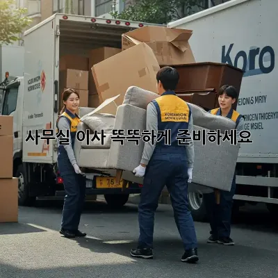 사무실 이사, 똑똑하게 준비하세요!