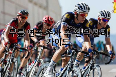 무릎 연골 주사 후 완벽 관리 가이드