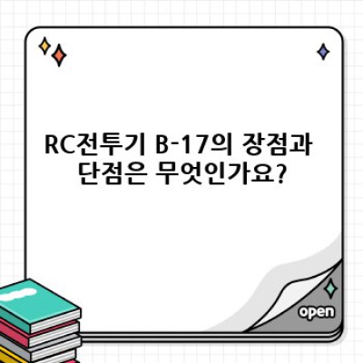 RC전투기 B-17: 꿈의 비행, 당신의 손안에 - 조립, 비행, 그리고 감동의 리뷰